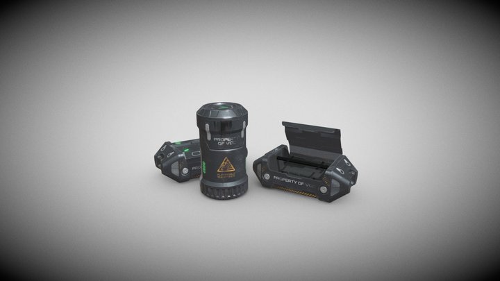 Virtuverse - VOC Crates and Canister 3D Model