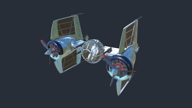 TIE Diesel Fighter 3D Model