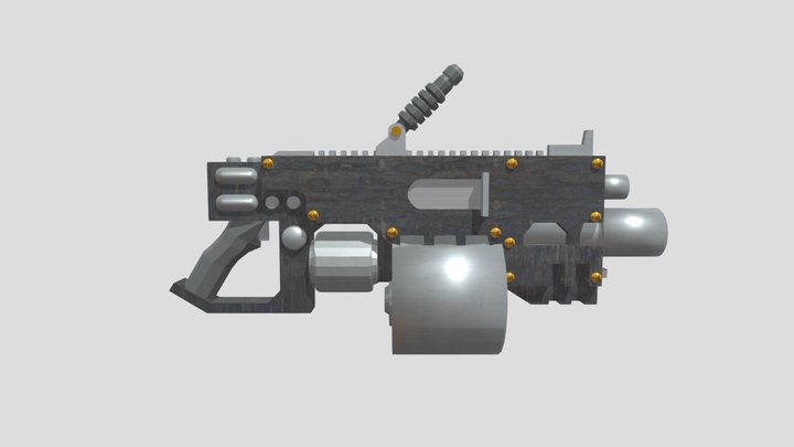 Heavy Bolter 3D Model