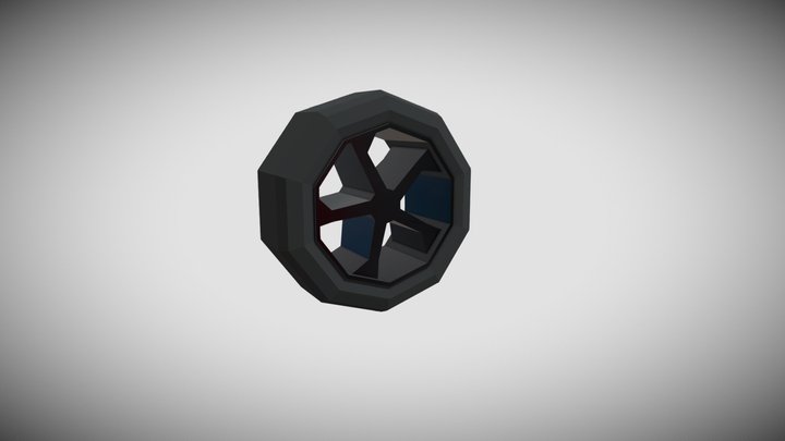LowpolyWheel 3D Model