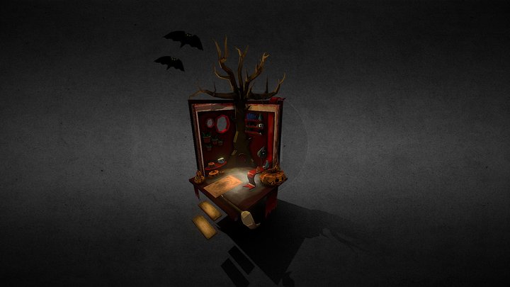 Halloween Room 3D Model
