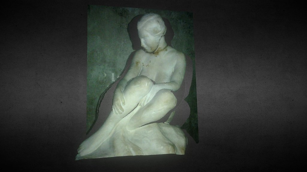Woman statue scan