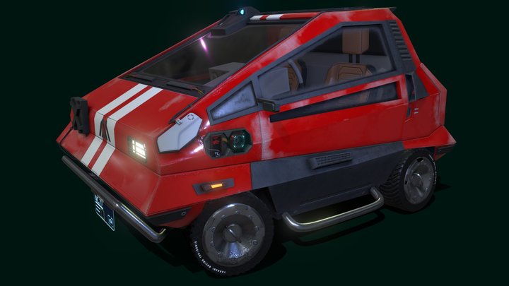 Cyberpunk 2077 fanart: Makigai MaiMai P126 3D Model