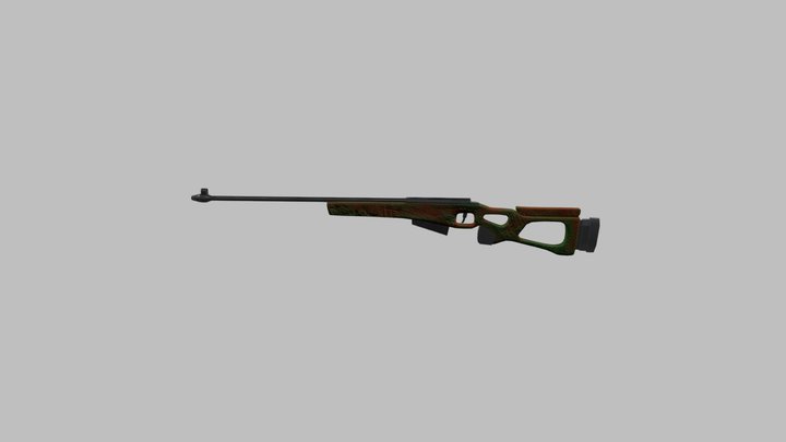 SV-98 Rifle 3D Model