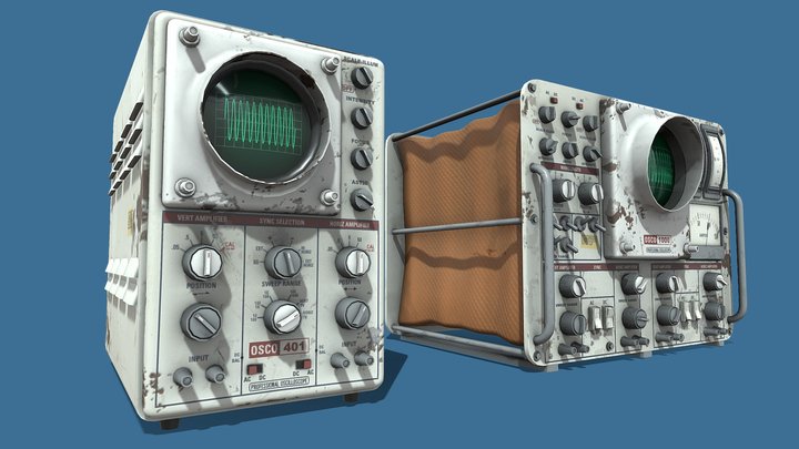 Laboratory Oscilloscopes 3D Model