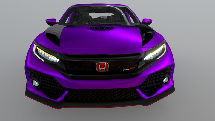 Modified Honda Civic 3D Model