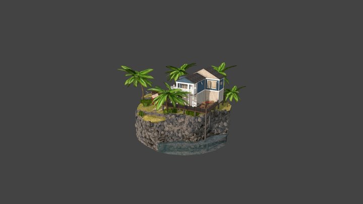 DAE Diorama - By the ocean 3D Model