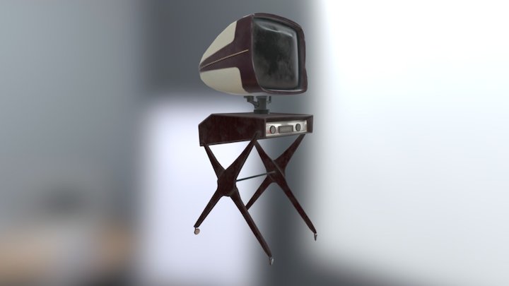A brand new, top of the range TV 3D Model