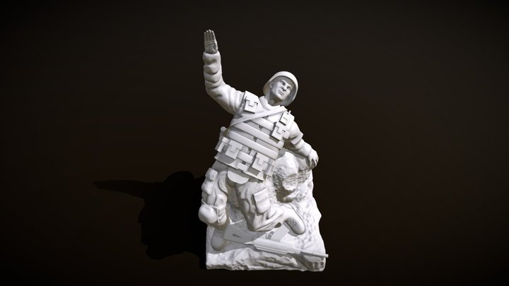 Alexander Prohorenko's Monument 3D Model