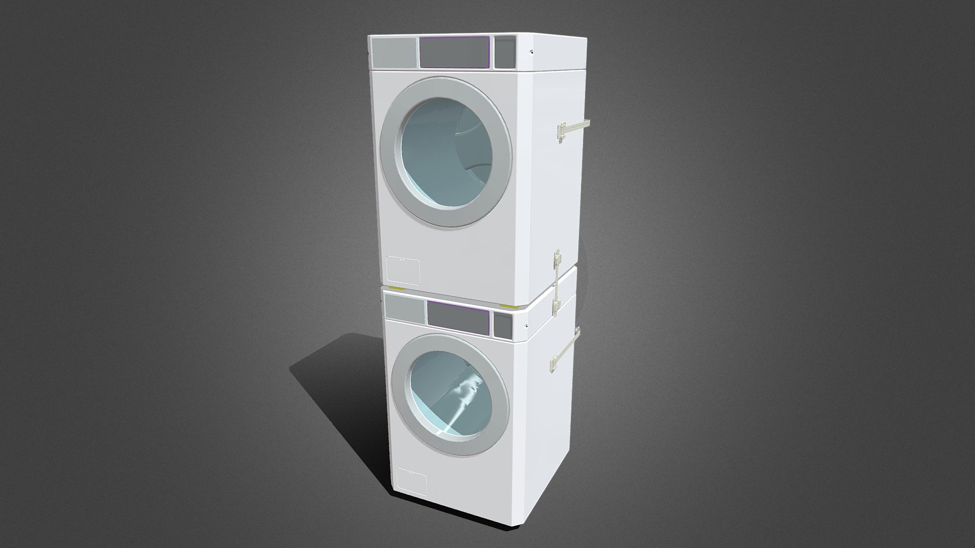 Washer and Dryer stacked units 1 copy 3D model by SAFETPROOF