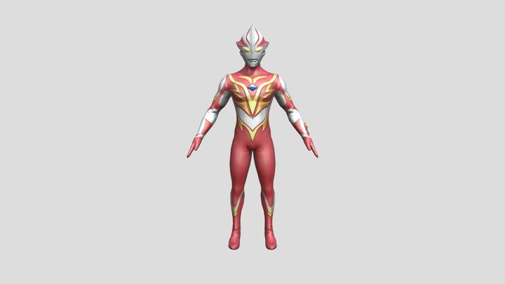 Mebius Burning Brave 3D Model