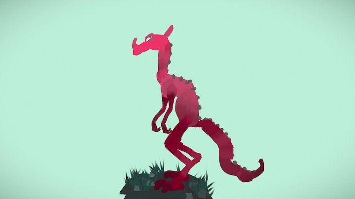 Red Dragon Stare 3D Model