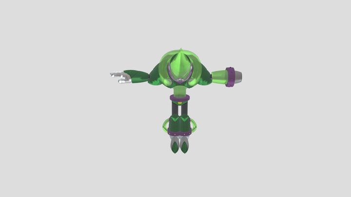 Mega man 11 - Acid Man 3D Model