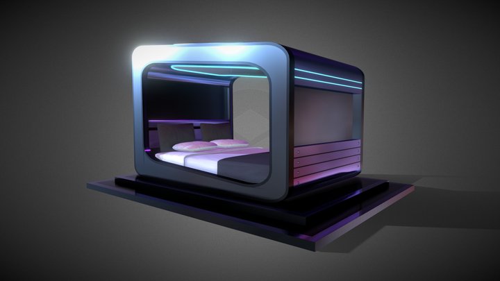 CyberPunk Bed 3D Model