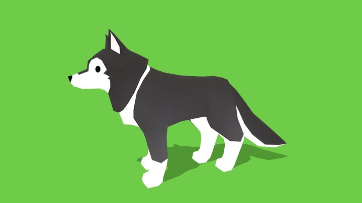 Wolf - Animated Low Poly – Free 3D Model STL