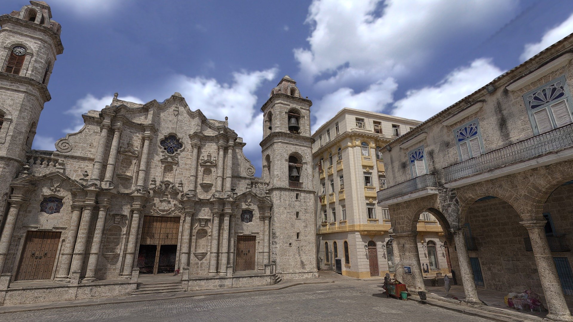 Cathedral Square La Havana Cuba 3d Model By Raiz Raizvr 7213028 Sketchfab 3165