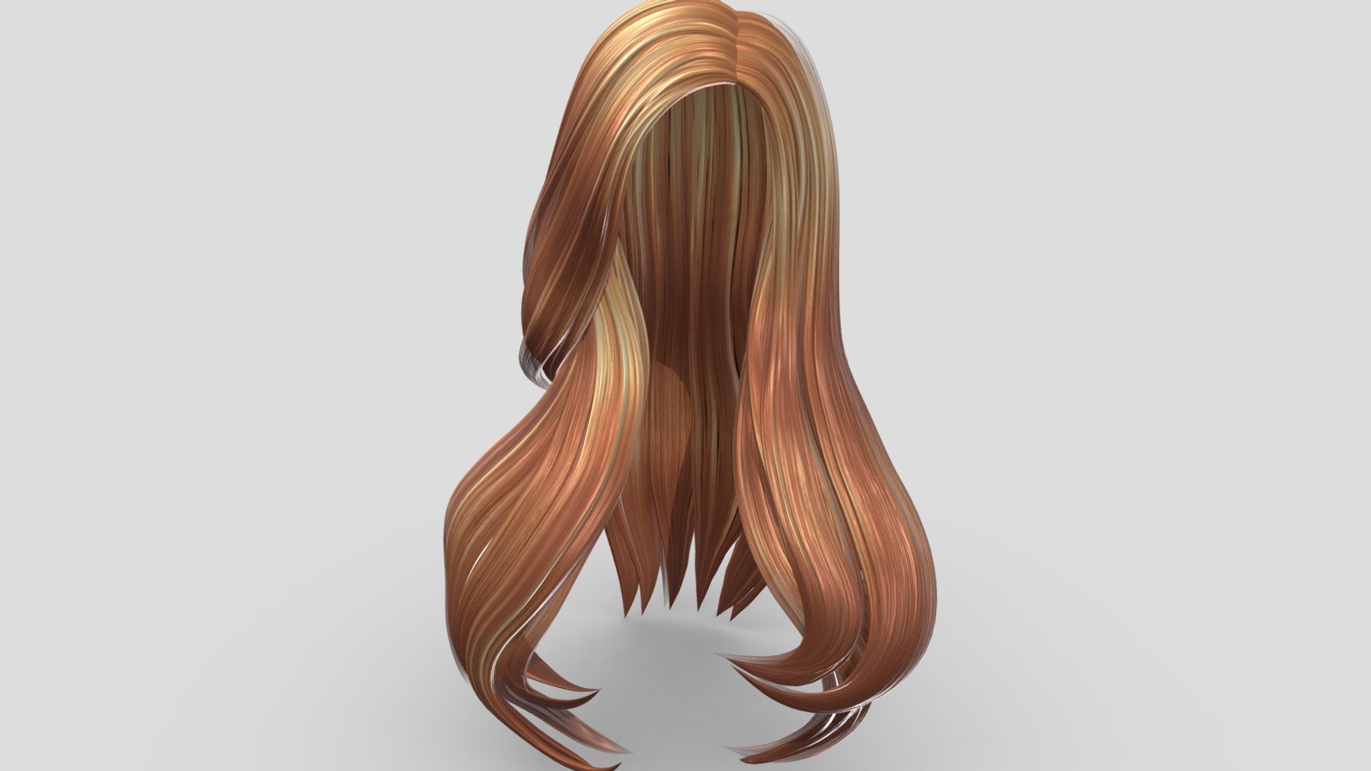 Female Long Straight Polygon Hair W Baseball Cap - Buy Royalty Free 3D  model by 3dia (@3dia) [f38d23f]