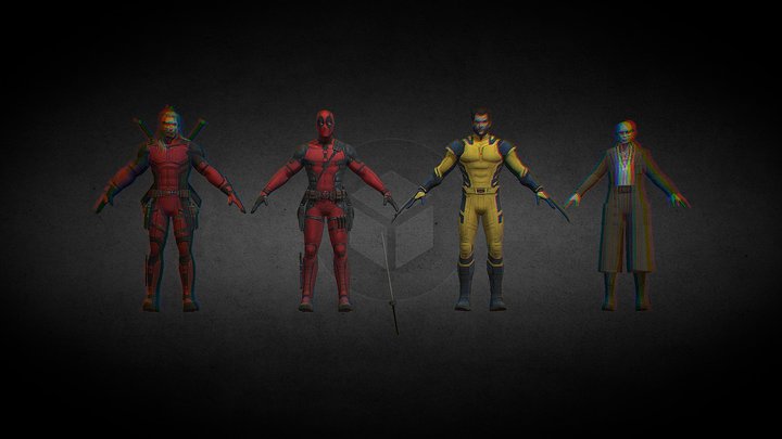 Deadpool And Wolverine | 3D Models 3D Model