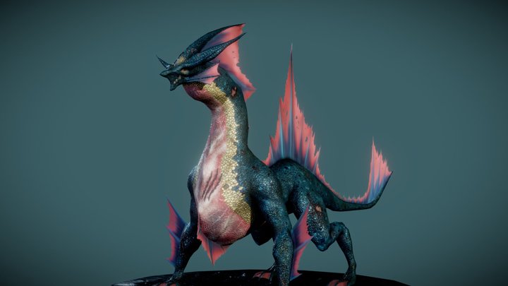 Sea Serpent 3D Model