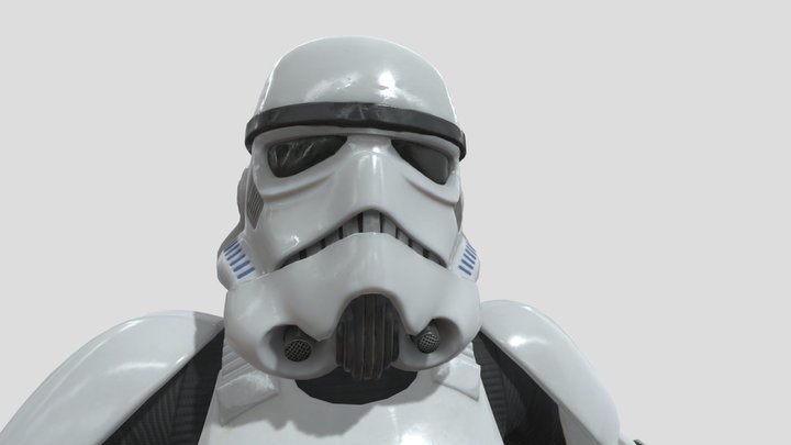 Stormtrooper Fortnite Skin 3D Model