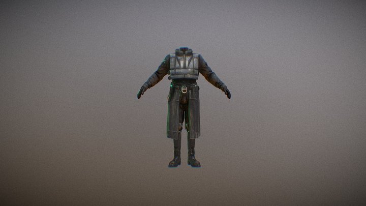 Metro Cop Half Life body 3D Model