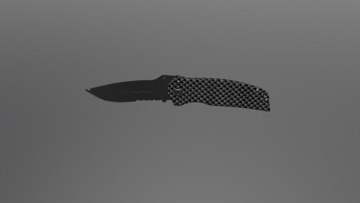 Gerber Swagger Knife animated 3D Model