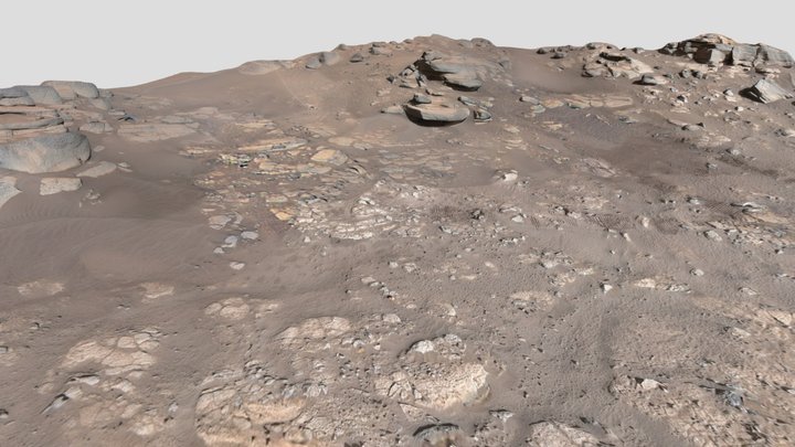 M2020 ECAM -- Caille and Cheiron, sol 239 – Kostenloses 3D-Modell STL