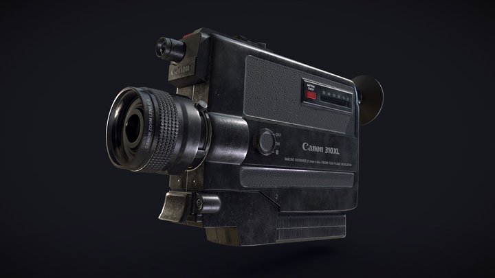 Super 8 Camera (Canon 310XL) 3D Model