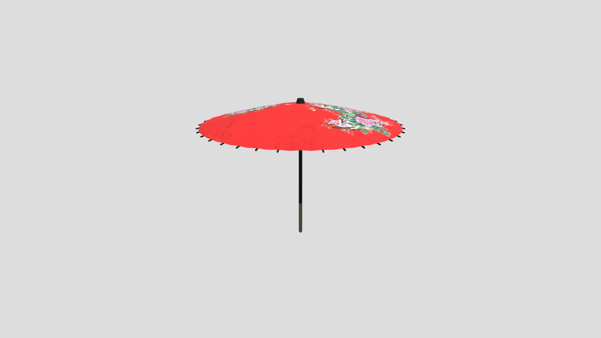 3D model Japanese Umbrella - This is a 3D model of the Japanese Umbrella. The 3D model is about schematic.