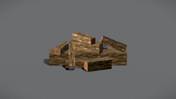 dark Oak Log Pile – Gratis 3D-model STL