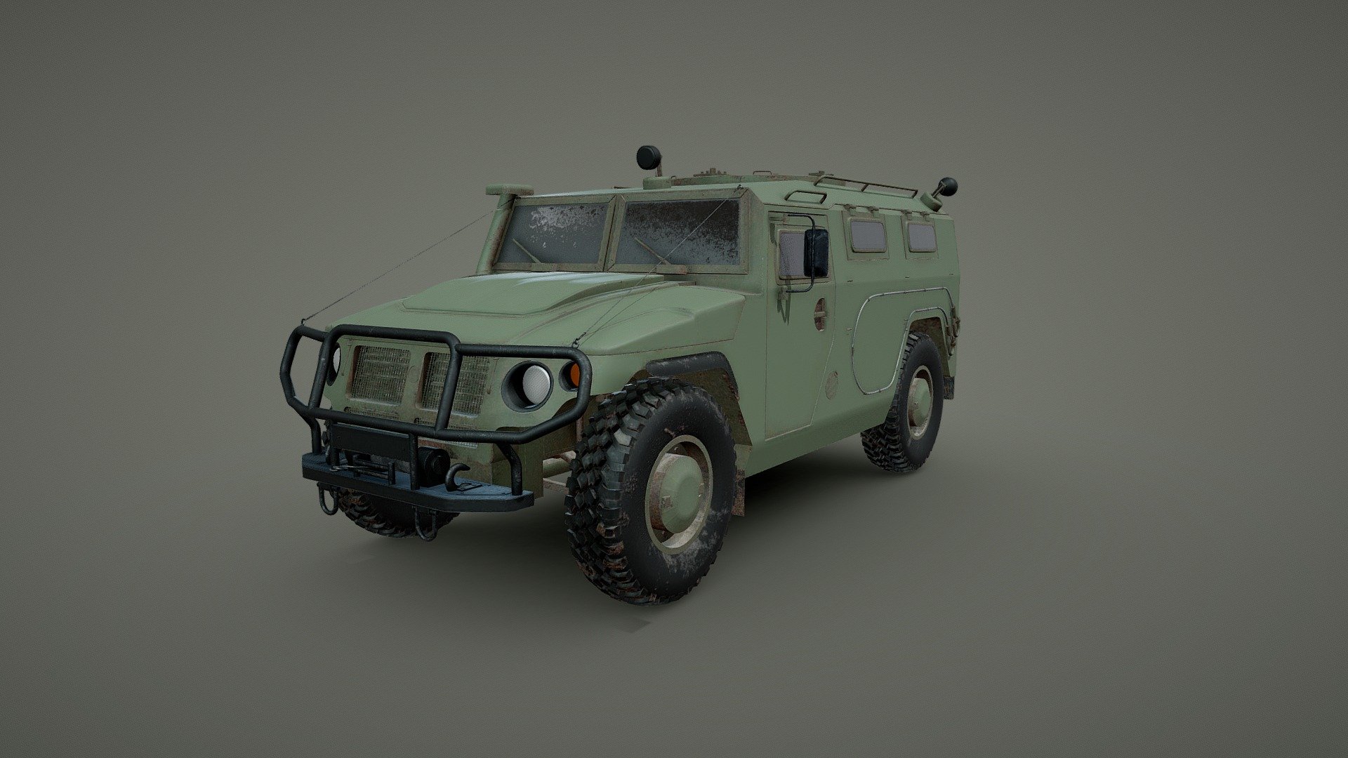 GAZ Tigr all-terrain infantry mobility vehicle - Buy Royalty Free 3D ...