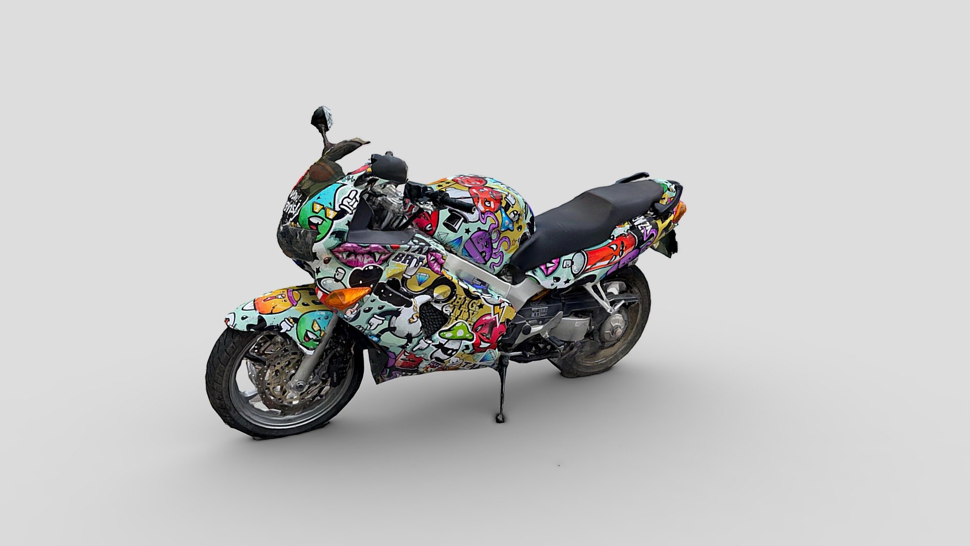 Wow!Brains! Cartoon moto