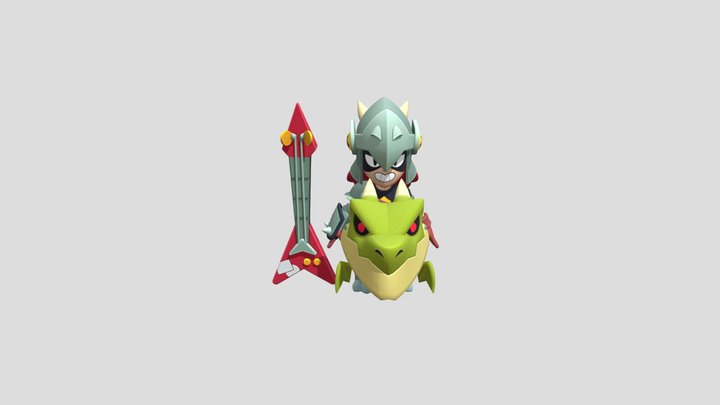 Draco_brawl_stars_t-pose 3D Model
