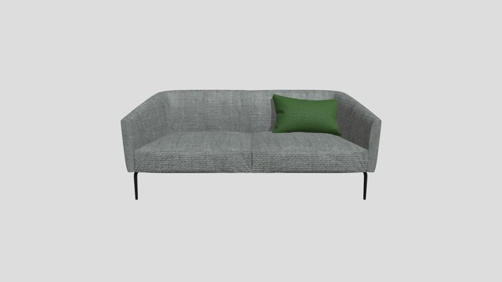 Sofa & Pillow 3D Model