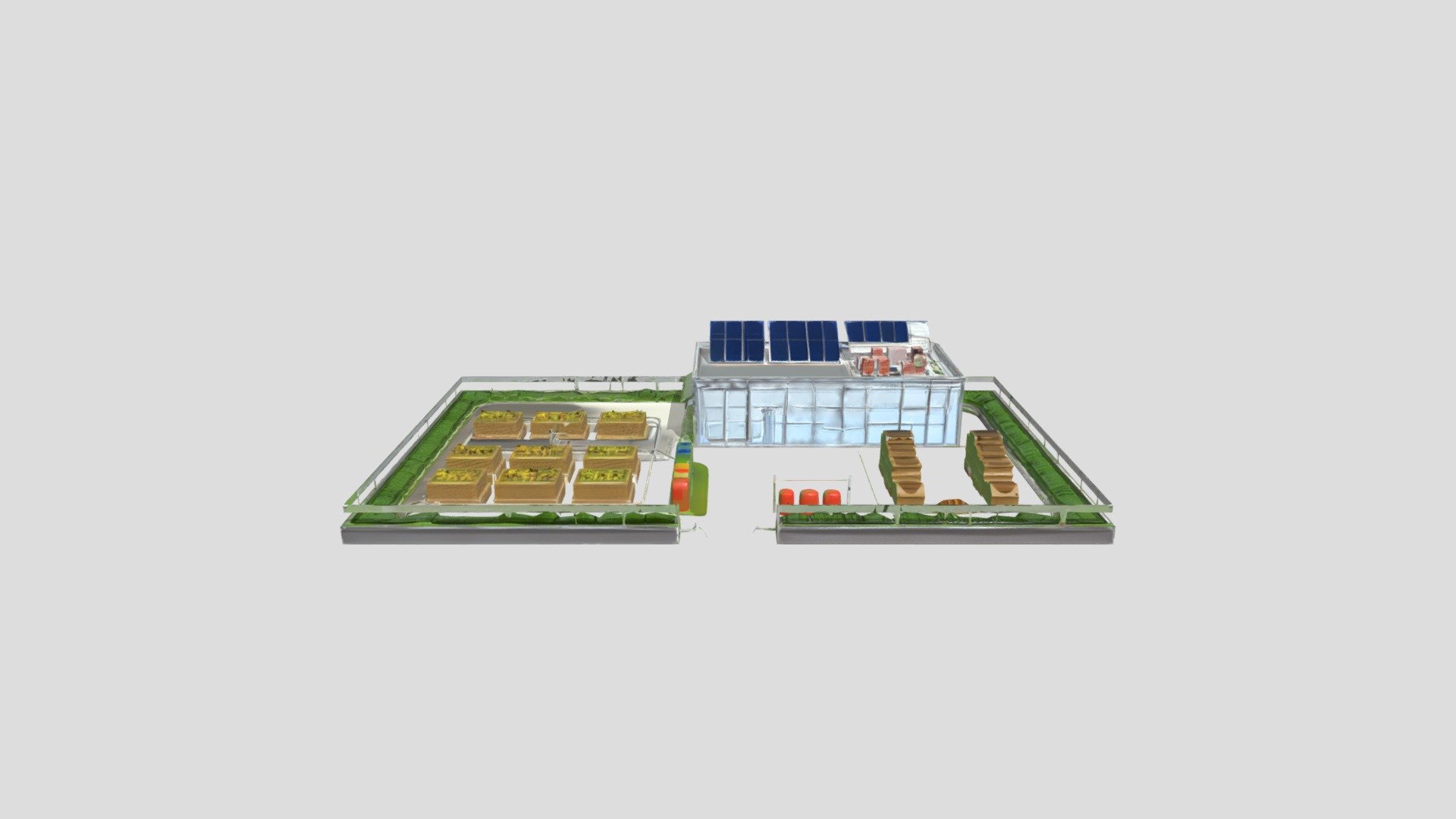 Sustainable urban farm facility layout - 3D model by LP1-nico [721deb7 ...