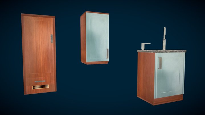 Parts of my own kitchen 3D Model