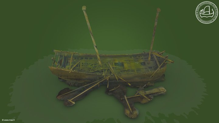 Shipwreck Vrouw Maria (Parainen) 3D Model