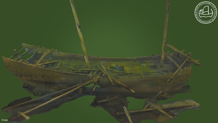 Shipwreck Vrouw Maria (Parainen) 3D Model