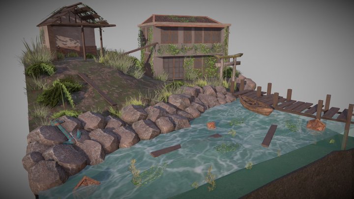 DAE Diorama - By the ocean 3D Model