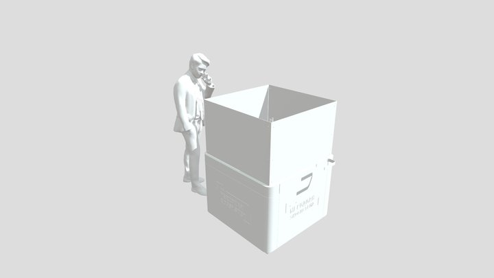 мусороперерабатывающий завод 3D Model