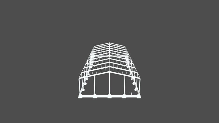 Склад с прогонами 3D Model