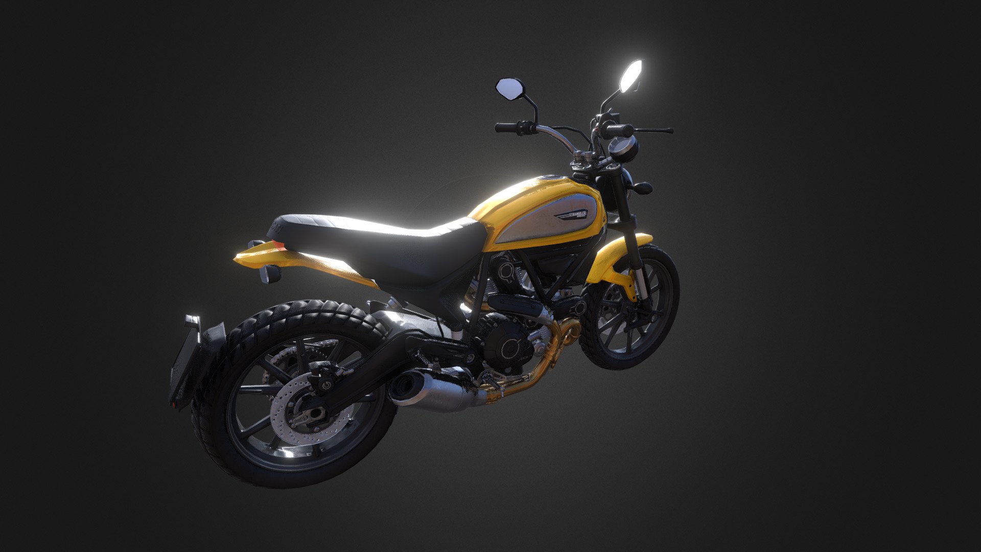 Ducati Scrambler Icon 2015 — Sketchfab embed 3D viewer