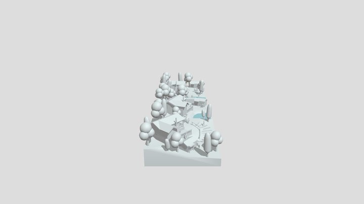Forest Loner - Blockout 3D Model