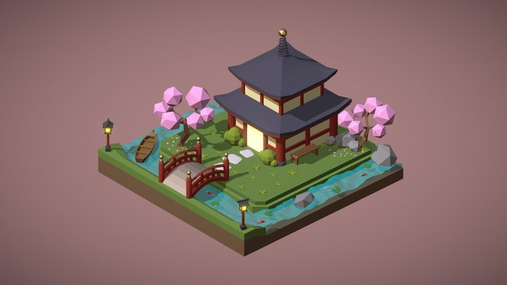 Game Art 1 - Simple Scene 3D Model