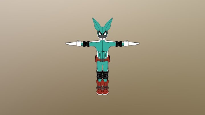 Deku Masked 3D Model