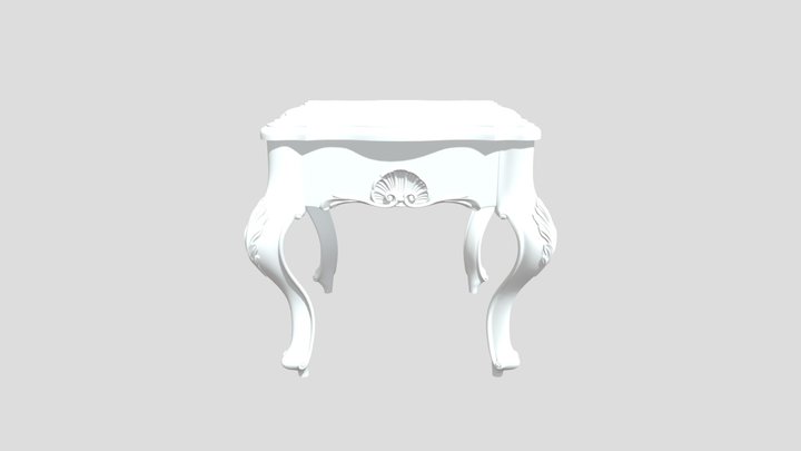 Baroque Wooden Figured Coffee Table