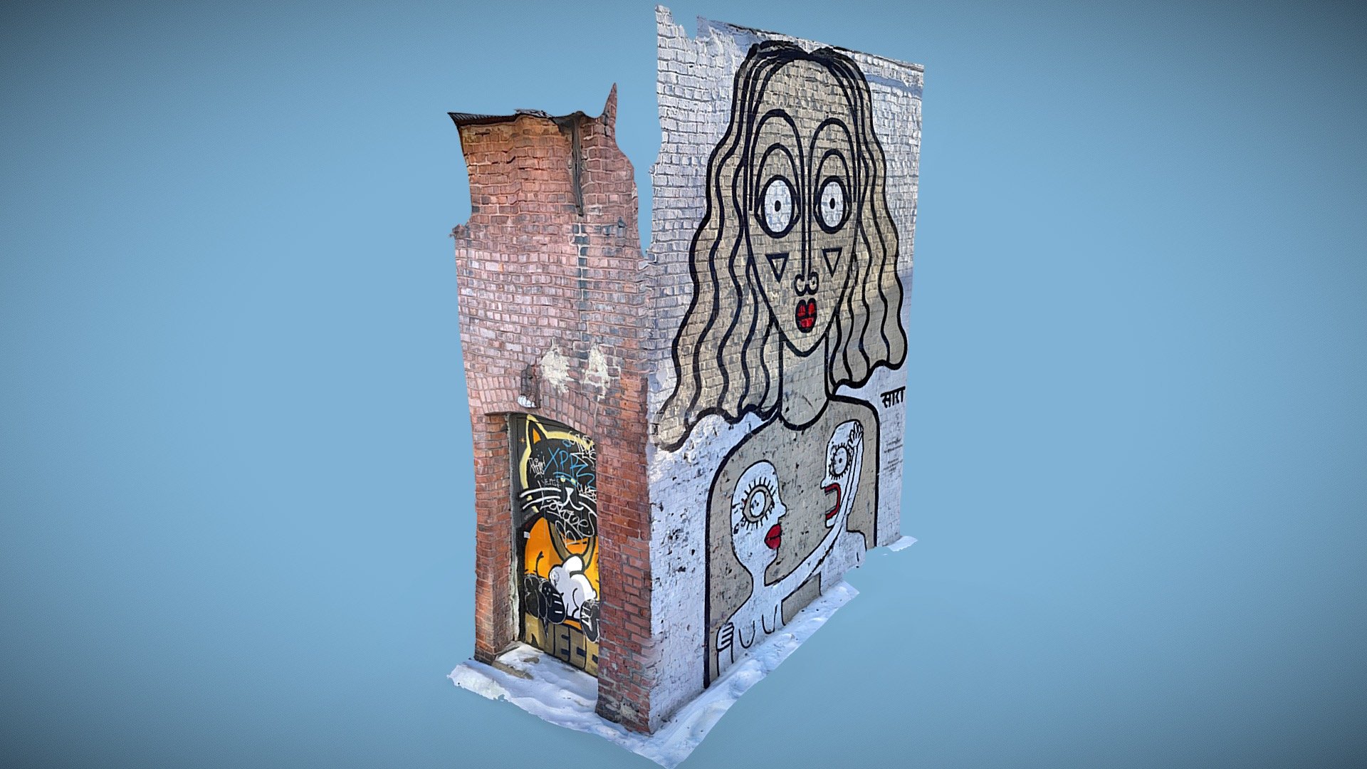 Day 26 - 1 Scan A Day - Montreal Mural — Sketchfab embed 3D viewer