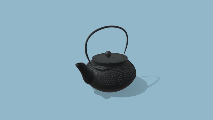 Japanese Tea Pot Prop 3D Model