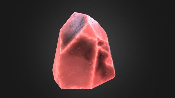 Red Crystal (game ready asset)