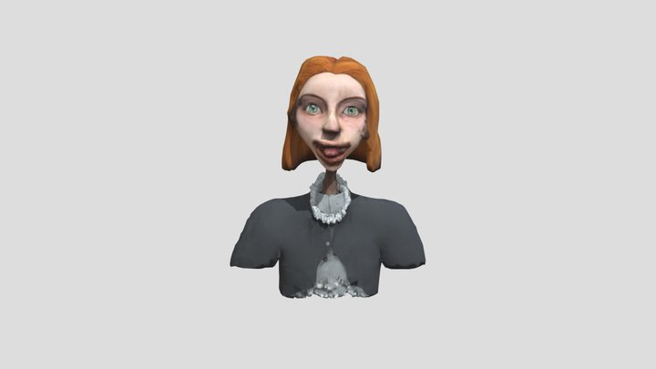 Redhead Woman With Pearl Necklace